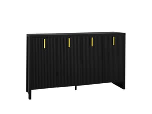 Buffet 4 porte(s) REDOM - 140 cm coloris noir