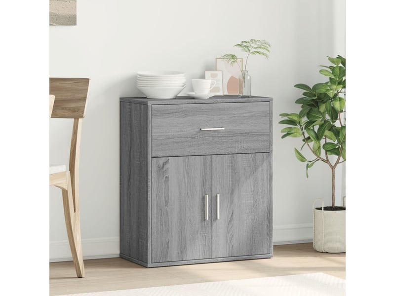  Buffet - bahut - meuble de rangement sonoma gris 60x31x70 cm bois d'ingénierie  - Conforama C