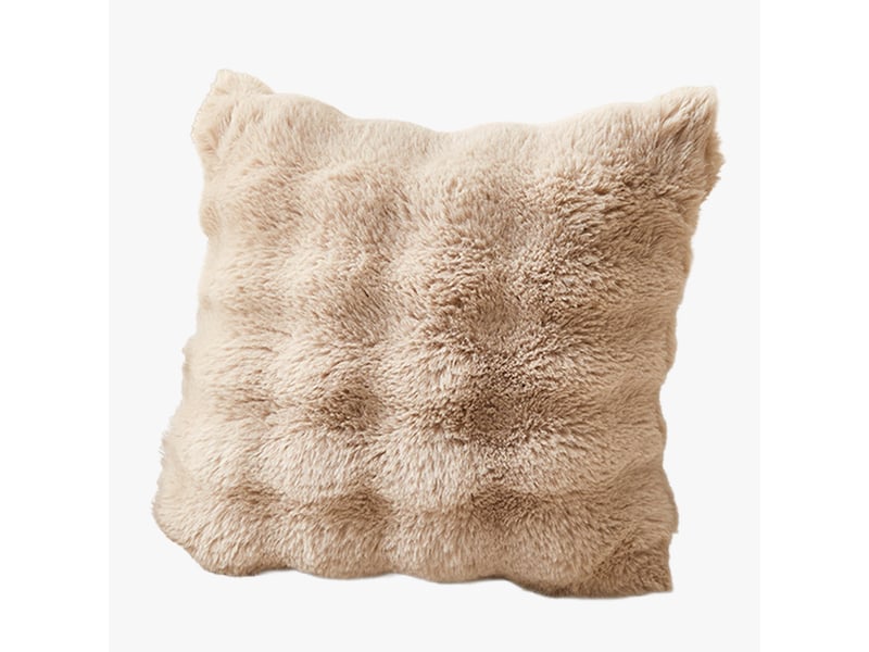  Coussin carré en tissu camel 43x43 cm  - Conforama A