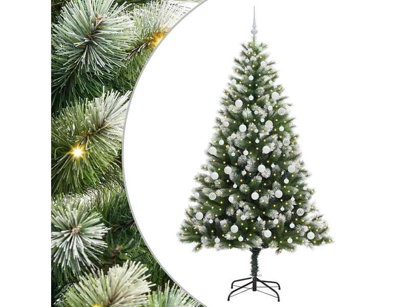  Sapin de noël - arbre de noël artificiel avec neige artificielle 300 led  - Conforama A
