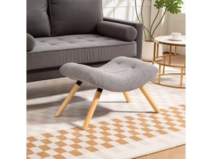 Pouf / repose pied BLOSSOM 838-482V00LG gris