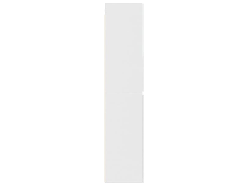  Cabinet salle de bain mural, meuble de rangement blanc brillant shl7984  - Conforama D