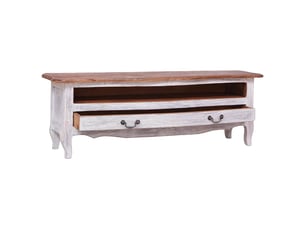 Meuble tv coloris blanc 120 cm <strong></strong>  <strong></strong>