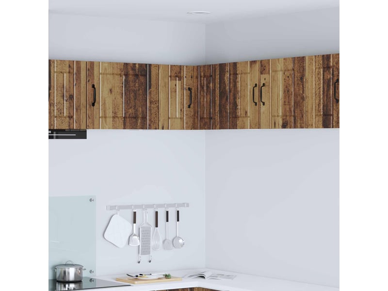  Meuble mural de cuisine, armoire d'angle cuisine lucca bois ancien 57x57x40cm  - Conforama B