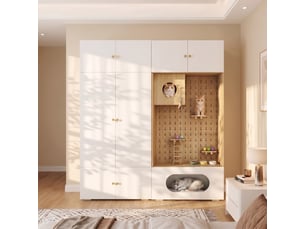 Armoire <strong></strong> <strong></strong> coloris blanc largeur 50 cm
