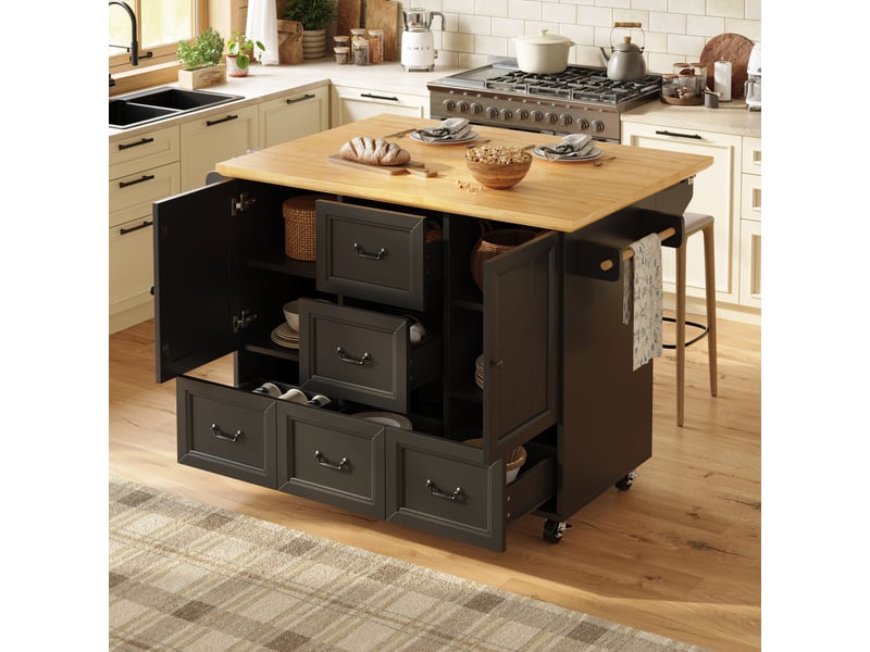  Desserte 2 portes 5 tiroirs coloris noir mdf desserte noir - Conforama D