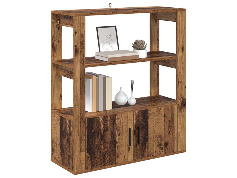  Buffet - bahut - meuble de rangement bois ancien 30 x 80 x 90 cm bois d'ingénierie  - Conforama C