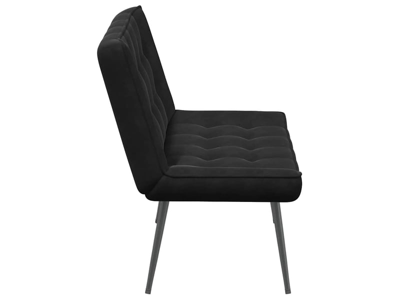  Banc chambre, banc de lit noir 110x74x84 cm velours  - Conforama E