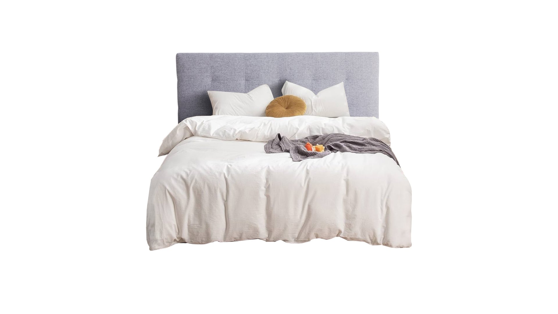 Tête de lit 162 cm CAPITON 4 gris 105 Conforama