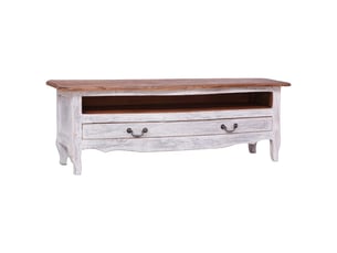 Meuble tv coloris blanc 120 cm <strong></strong>  <strong></strong>