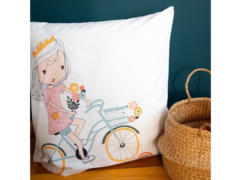  Parure de lit enfant 140x200 cm coton bci tess rando PD23211 - Conforama D