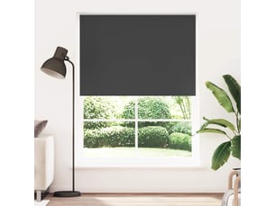 Store enrouleur occultant, store à rouleau 144,4 x 230 cm, largeur du tissu 140 cm, noir cf45438