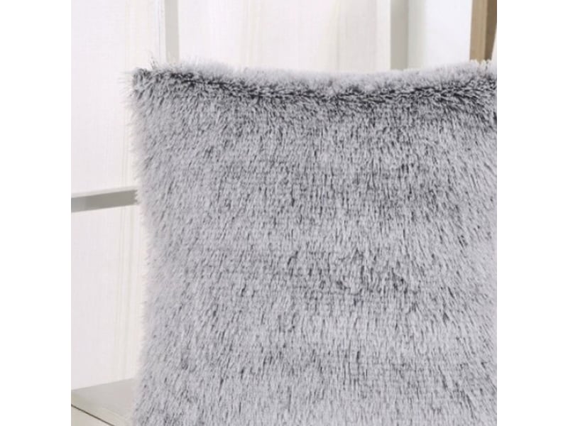  Coussin carré en tissu gris 42x42 cm  - Conforama E