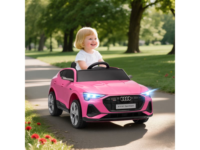  Voiture électrique pour enfants 12v audi e-tron avec télécommande et ceinture de sécurité, pour les enfants de 3 à 5 ans  - Conforama C