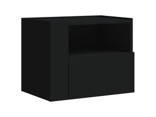 Table de chevet - cabinet de chevet - table de nuit murale noir 45x30x35 cm