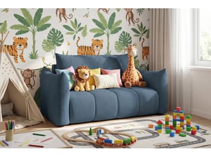 Canapé américain flo, avec fonction couchage, pour enfants, poso, bleu marine (05)