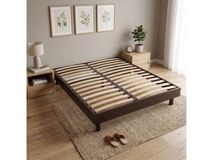 Sommier en Kit 140x190 cm TERRE DE NUIT vendu avec pieds