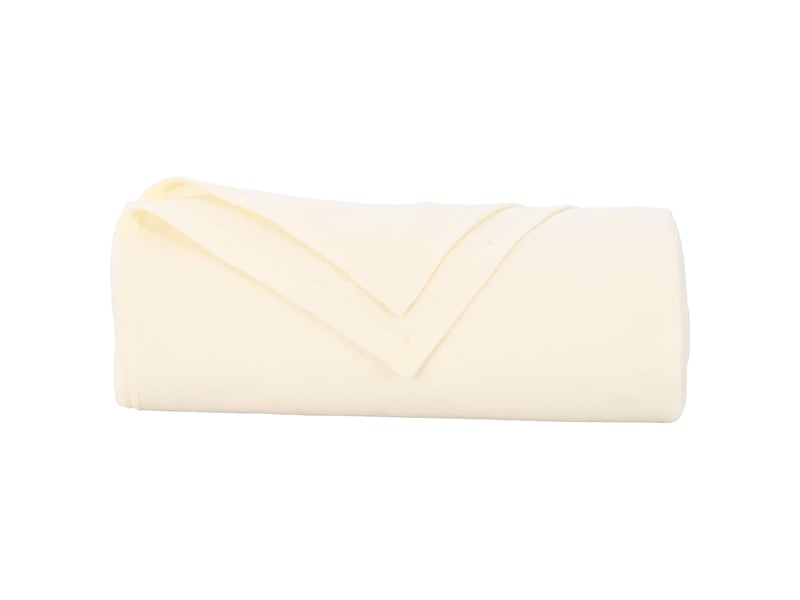 Plaid canapé crème 270x240 cm 0.86 kg polaire - Conforama D
