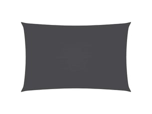 Voile de parasol - voile d'ombrage tissu oxford rectangulaire 5x8 m anthracite