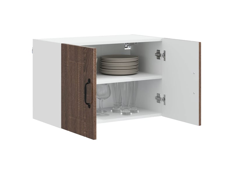  Meuble mural de cuisine | armoire de cuisine 2 pcs chêne brun bois d'ingénierie shl4439  - Conforama C