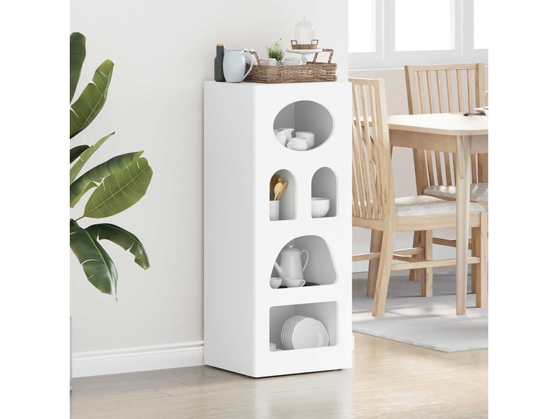 Buffet - bahut - meuble de rangement elst blanc 40 x 35 x 100,5 cm bois d'ingénierie - Conforama B
