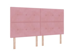 Tete de lit A fixer sur le cadre de lit largeur 180 cm rose