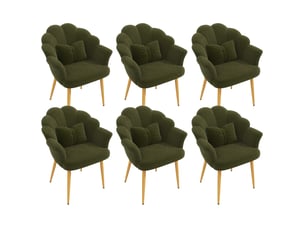 Fauteuil fixe MODFU  Polyester vert vendu Par 6