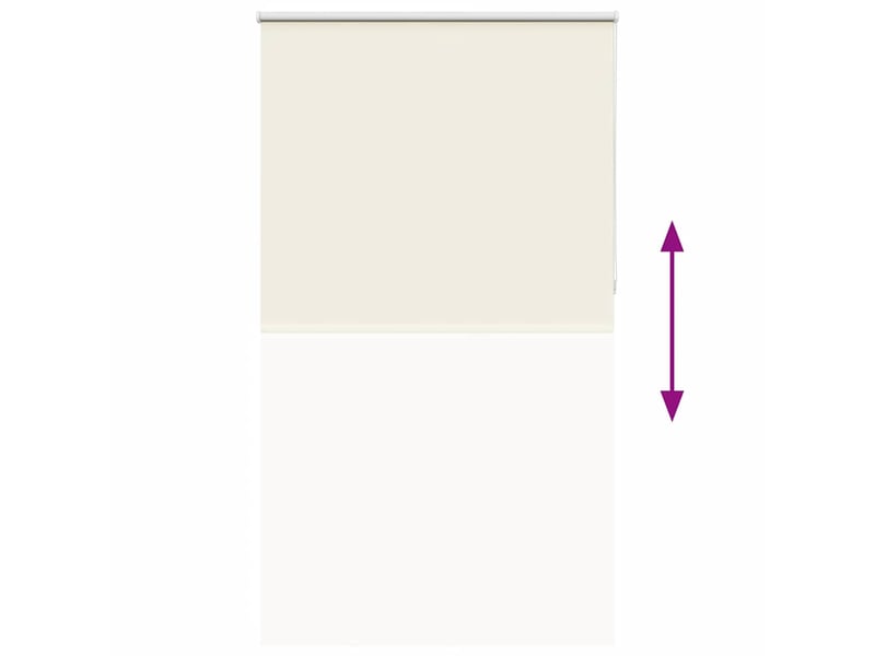 Store enrouleur occultant, store à rouleau blanc cassé 120x230 cm largeur tissu cf45514 - Conforama E