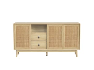 Buffet 3 porte(s) 2 tiroir(s) - 38 cm coloris bois clair