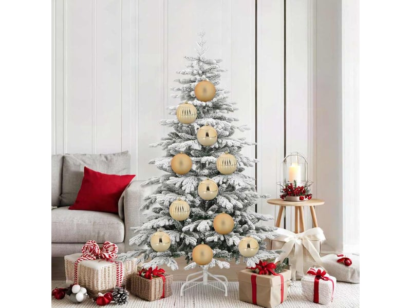  Ensemble de boules de noël xl 9 pcs doré ø 15 cm plastique  - Conforama B