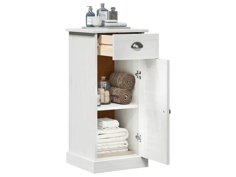  Armoire de salle de bain, cabinet de salle de bain avec tiroir vigo marron et marron miel cf65038  - Conforama C