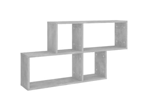 Étagère flottante, étagère murale gris béton 100x18x53 cm bois d'ingénierie cf42327