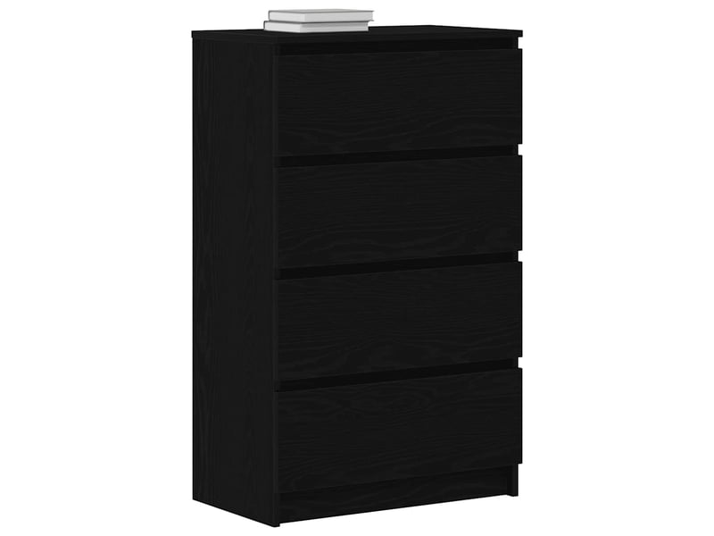  Buffet - bahut - meuble de rangement chêne noir 60x35x98,5 cm bois d'ingénierie  - Conforama D