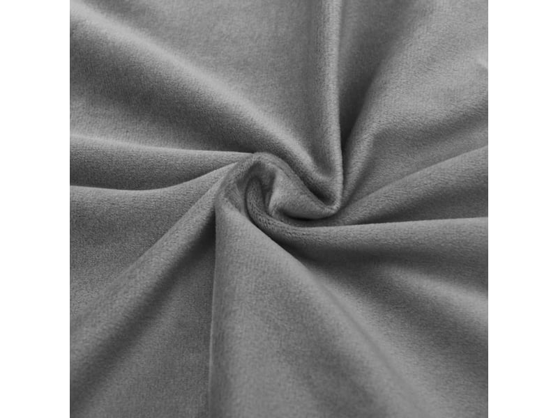  Lot de 2 rideaux occultants, rideaux black-out et anneaux gris 94x160 cm velours cf44907  - Conforama D