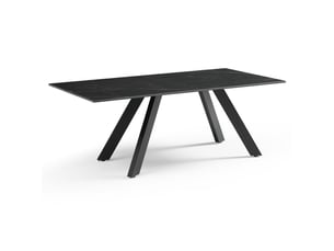 Table basse rectangulaire coloris noir MEUBLETMOI  - 60 cmx120 cm