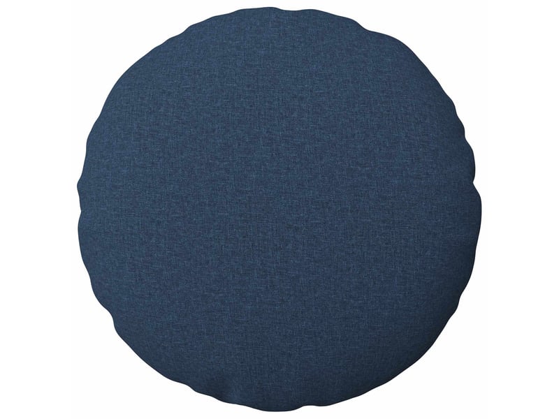 Lot de 6 housses de coussin heerlen bleu ø 50 cm tissu cf49601 - Conforama A