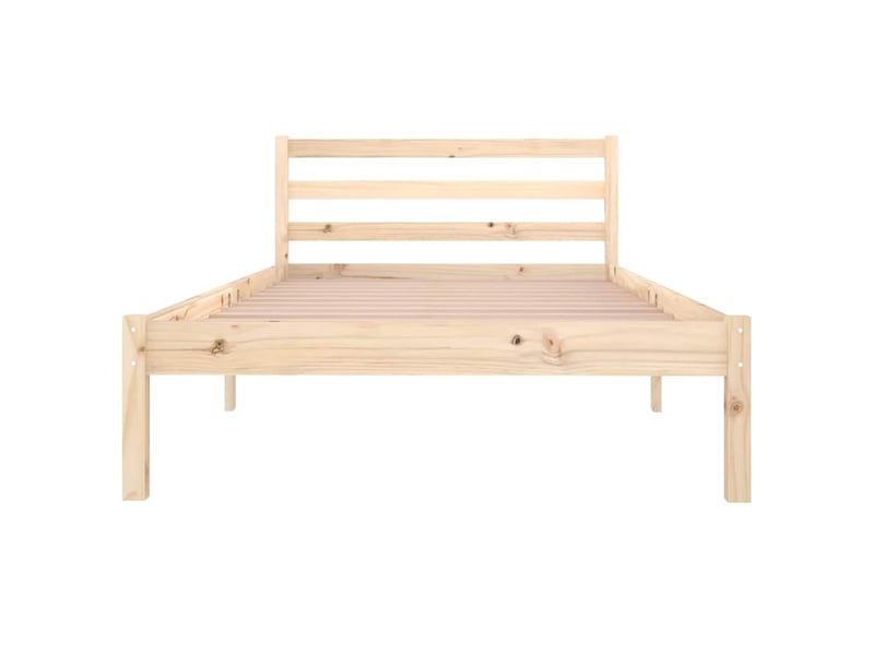  Lit simple- lit adulte -  cadre de lit sans matelas bois massif de pin 100x200 cm  - Conforama C