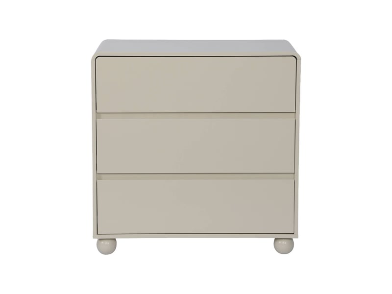  Commode enfant décor bois laqué 3 tiroirs beige - noushka  - Conforama B