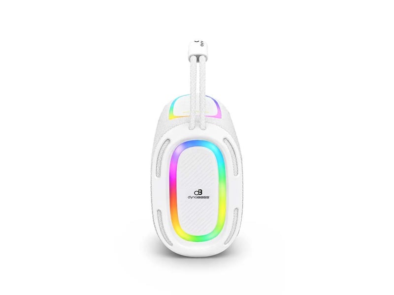  Dynabass - dbe40 x white - enceinte sans fil puissante - led rgb  - Conforama D