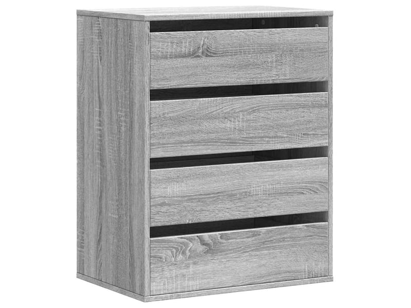  Commode chambre adulte, commode d'angle sonoma gris 60x41x76 cm bois d'ingénierie  - Conforama A