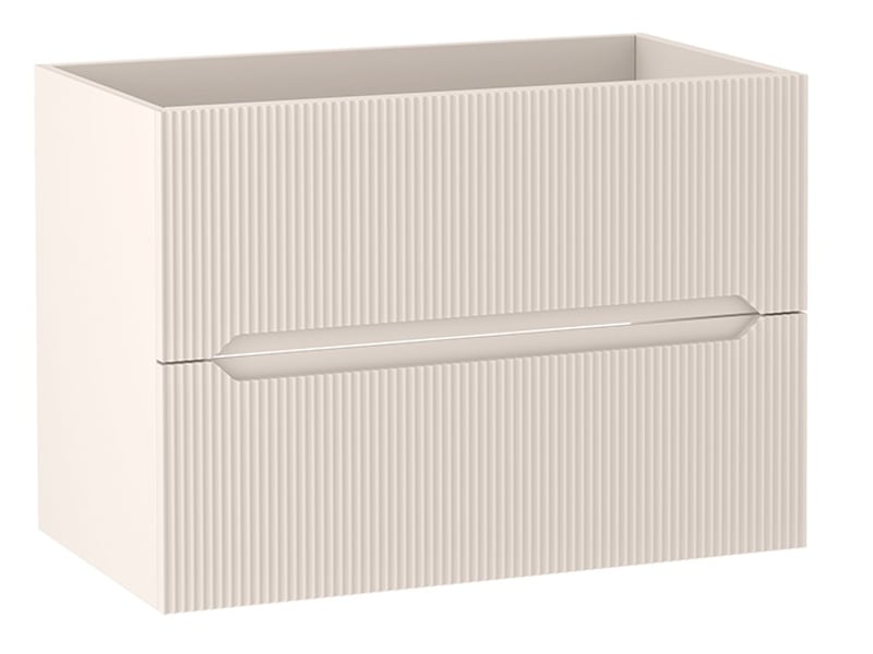 Ensemble double meuble sous vasque avec plan et colonne novo l.160 cm cachemire mat - Conforama D