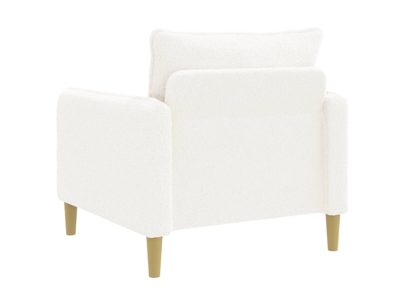  Vidaxl fauteuil xl blanc bouclé  - Conforama E