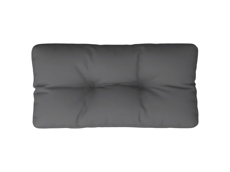  Coussin de palette, coussin de chaise, coussin de canapé anthracite 70x40x12 cm tissu cf55280  - Conforama A