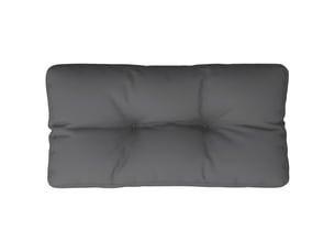 Coussin de palette, coussin de chaise, coussin de canapé anthracite 70x40x12 cm tissu cf55280