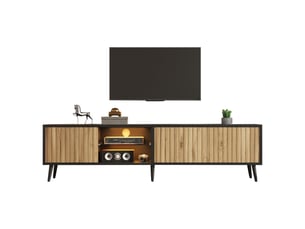 Meuble tv coloris bois clair 175 cm   