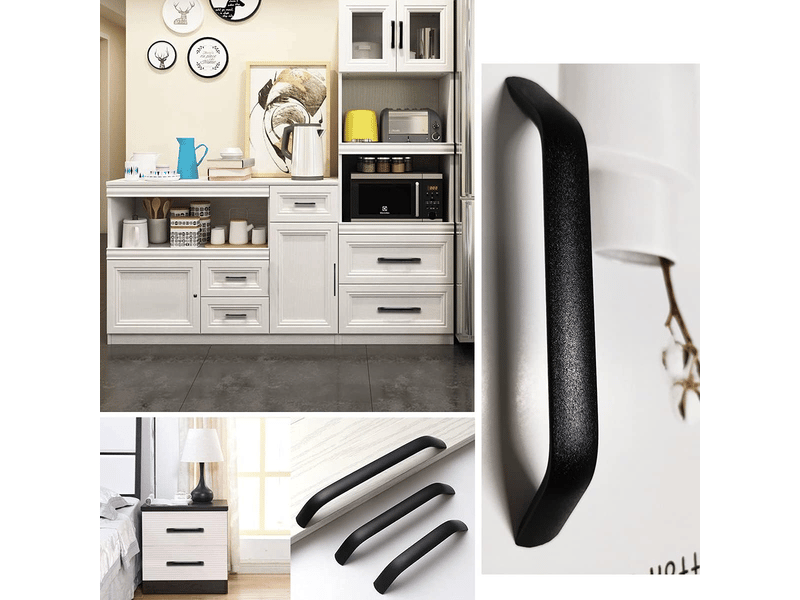  10 poignées et boutons pour tiroirs de cuisine, armoires, tiroirs, meubles de chambre à coucher, distance entre axes de 96 mm.  - Conforama D