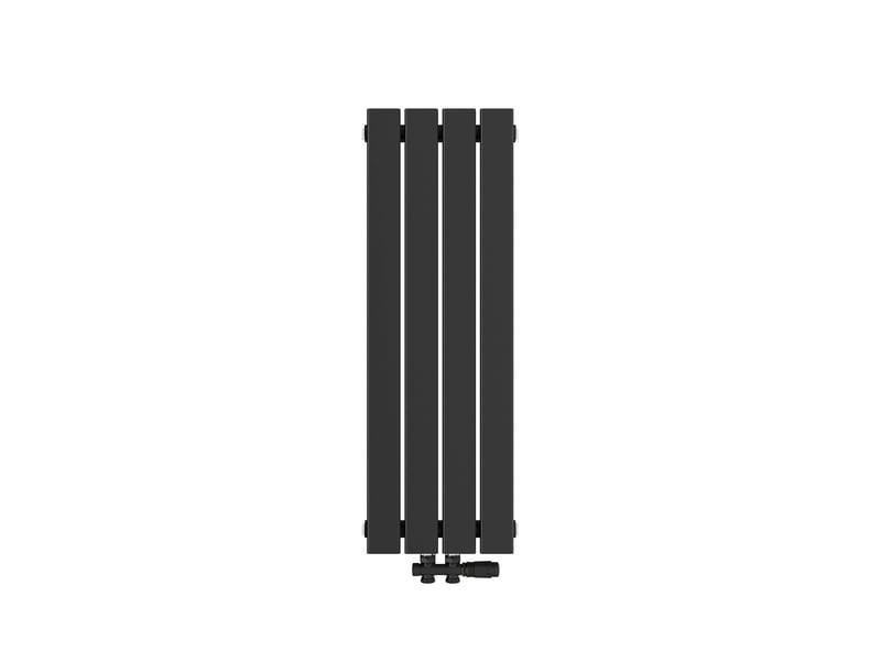  Emke radiateur à eau chaude, radiateur plat seule couche connexion centrale, montage mural vertical design, noir 90x30cm, 297w  - Conforama A