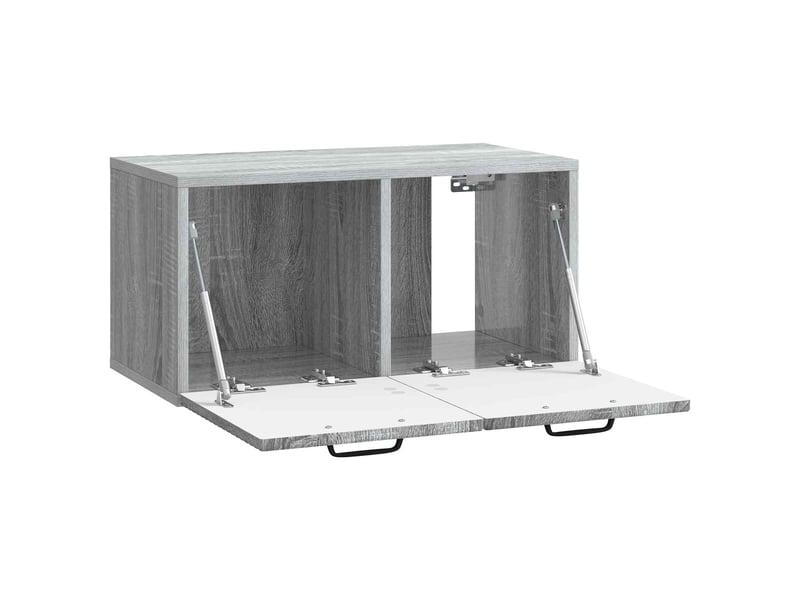  Meuble tv - banc tv - meuble de rangement mural sonoma gris 59,5 x 31 x 30 cm bois d'ingénierie  - Conforama E