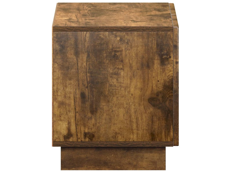  Meuble tv moderne, banc tv 60x34.5x40 cm chêne fumé bois d'ingénierie  - Conforama E