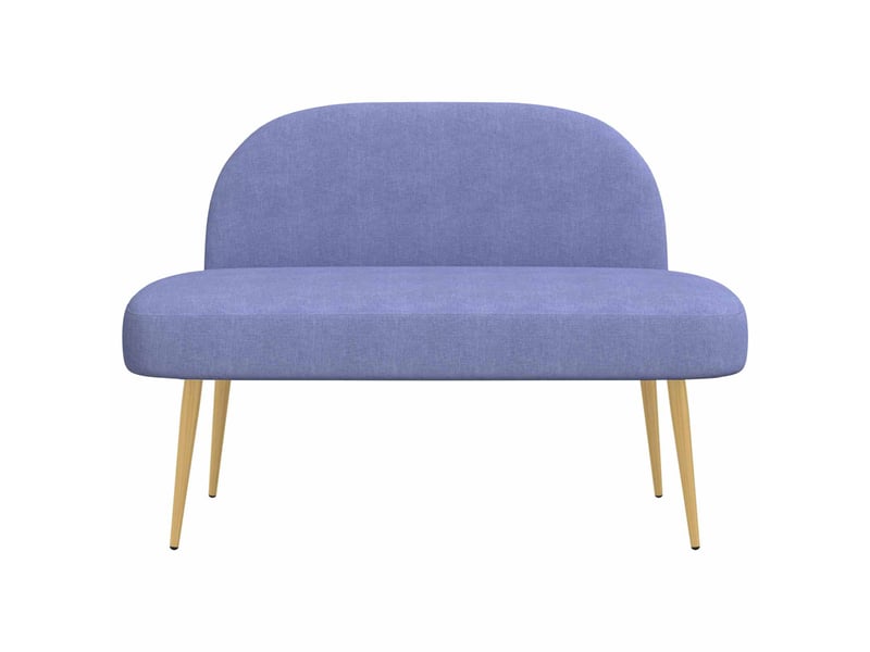  Banc rembourré, banc de lit avec dossier bleu jean 110x60x76 cm  - Conforama C
